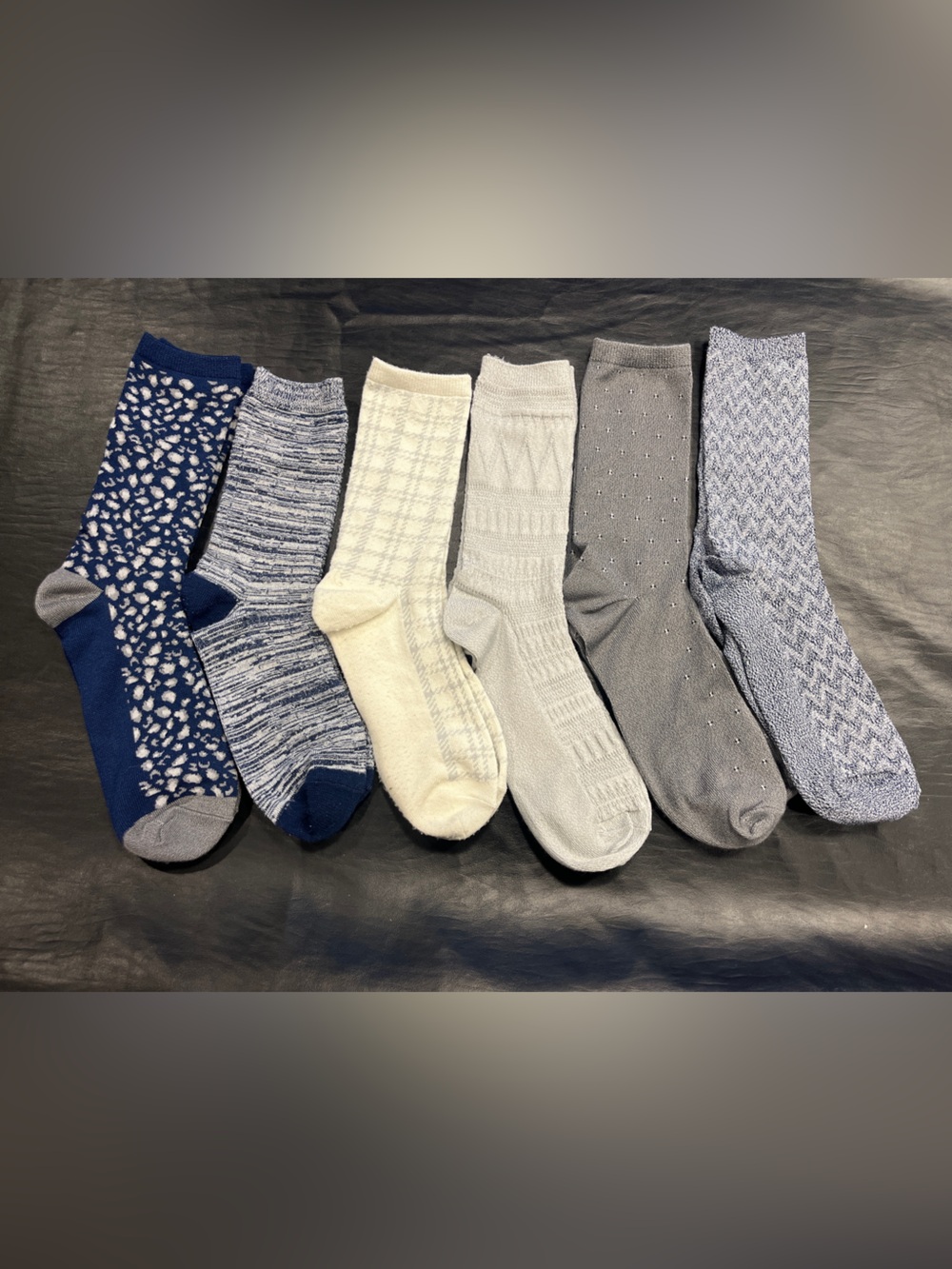 Women's Mixed Neutral Crew Socks - Pack of 6